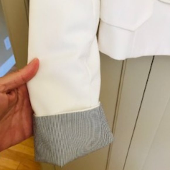 Greylin White Tuxedo Jacket With Sequins - Picture 4 of 9